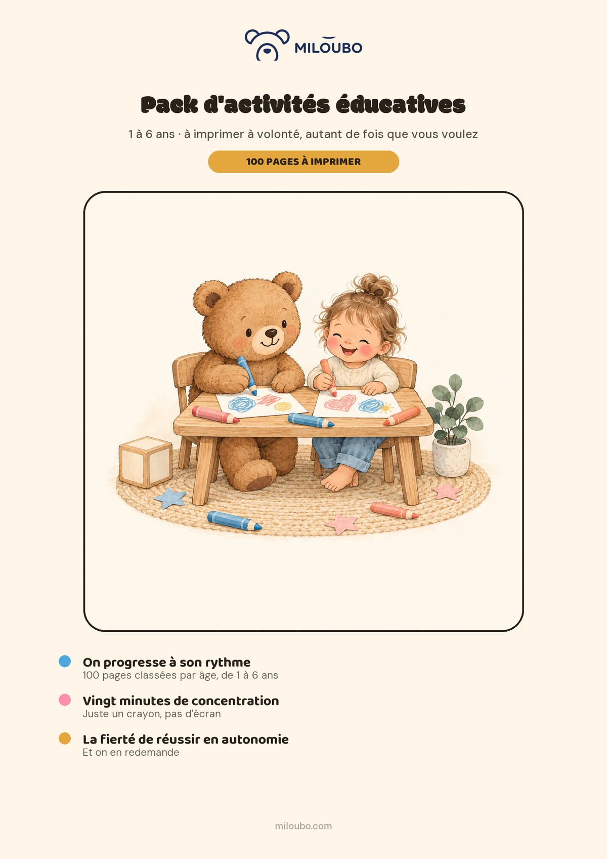 Couverture du pack d'activités Miloubo