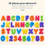 36 pièces : 26 lettres et 10 chiffres — Miloubo