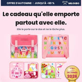Cartable rose, dessin princesse et château : le cadeau qu'elle emporte partout avec elle