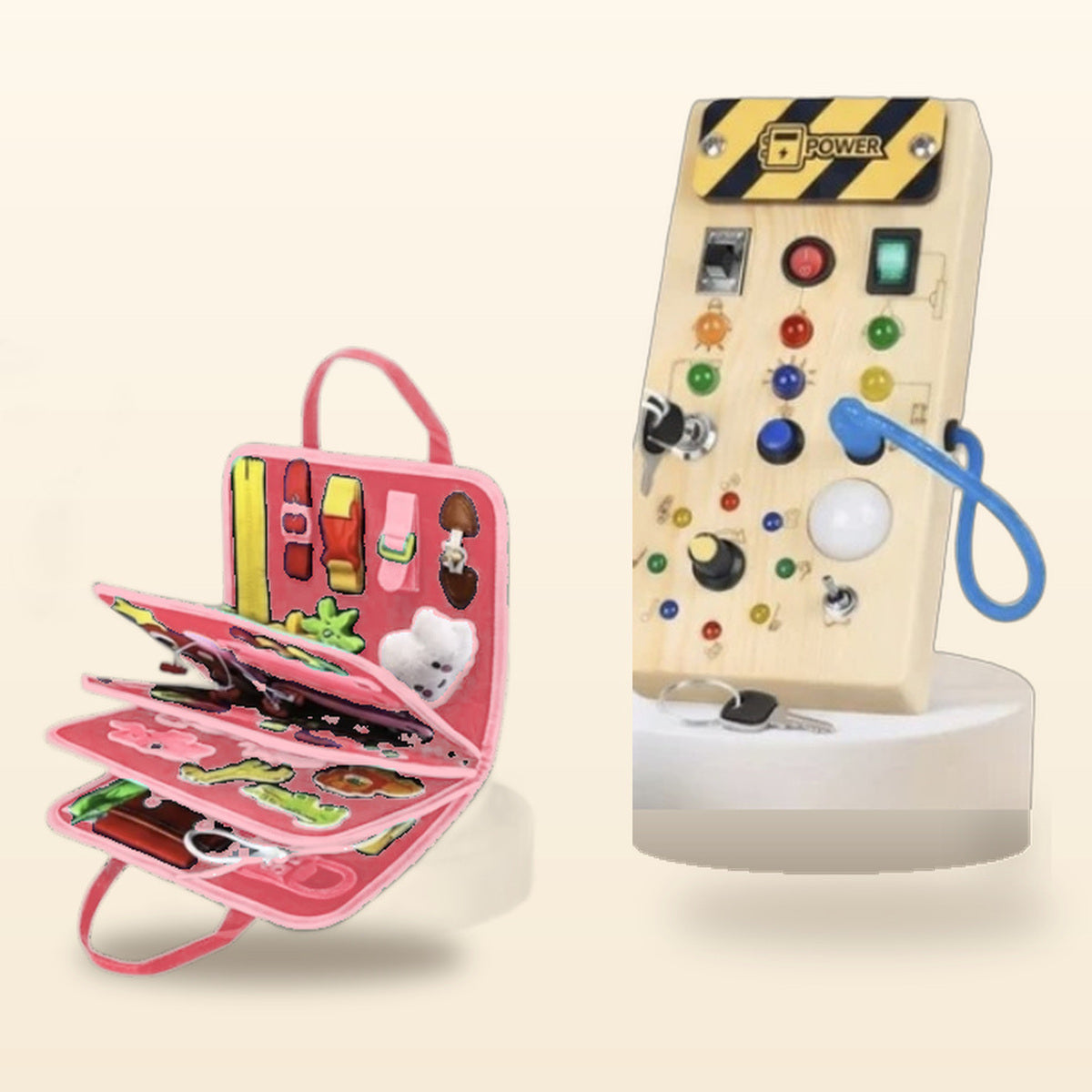 Le Cadeau Malin — les jeux du coffret, version rose