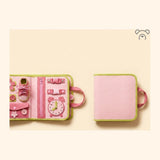 Le Coffret Duo rose : deux Busy Boards, un ouvert un fermé