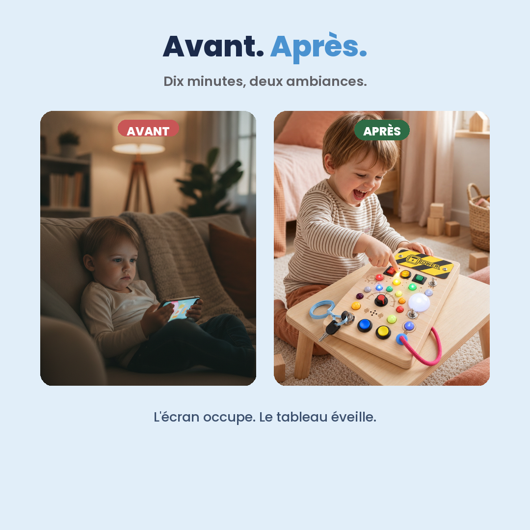 Avant l'écran, après le tableau lumineux : l'enfant captivé