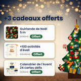 +3 cadeaux offerts avec le sapin en feutrine Miloubo : guirlande de Noël 5 m, +100 activités d'éveil, calendrier de l'Avent