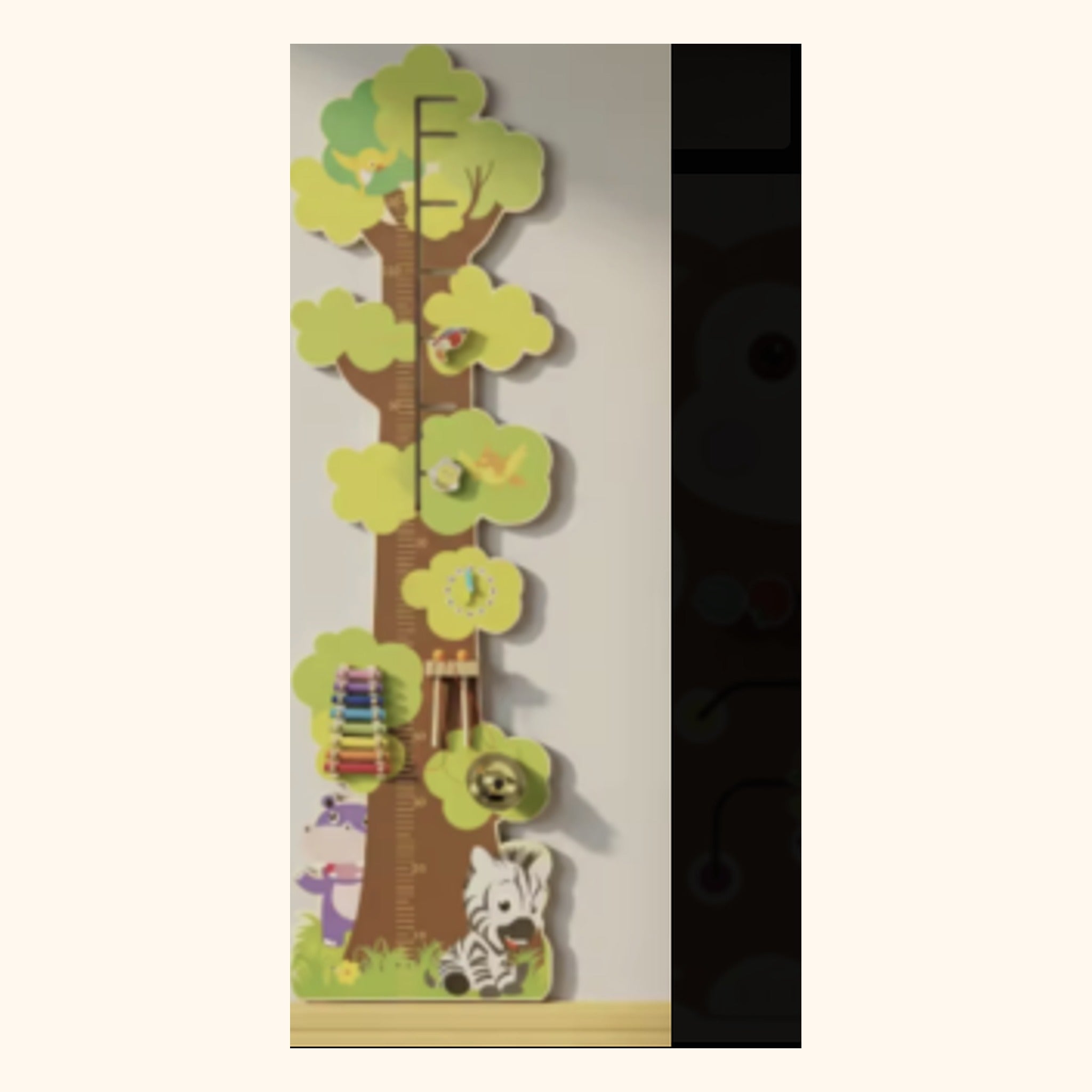 Toise murale Montessori arbre d'activités Miloubo