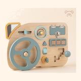 Volant Montessori Miloubo en bois, vue de trois quarts